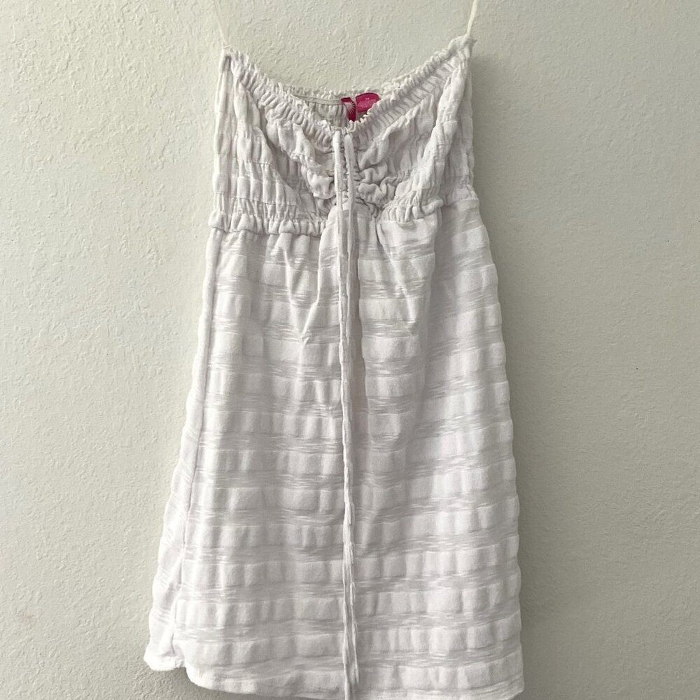 VINTAGE DEB Y2K RUCHED HALTER SWIM COVER-UP - Picture 12 of 16